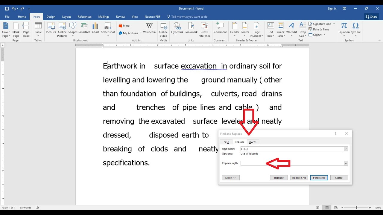 fix the space between words in office for mac